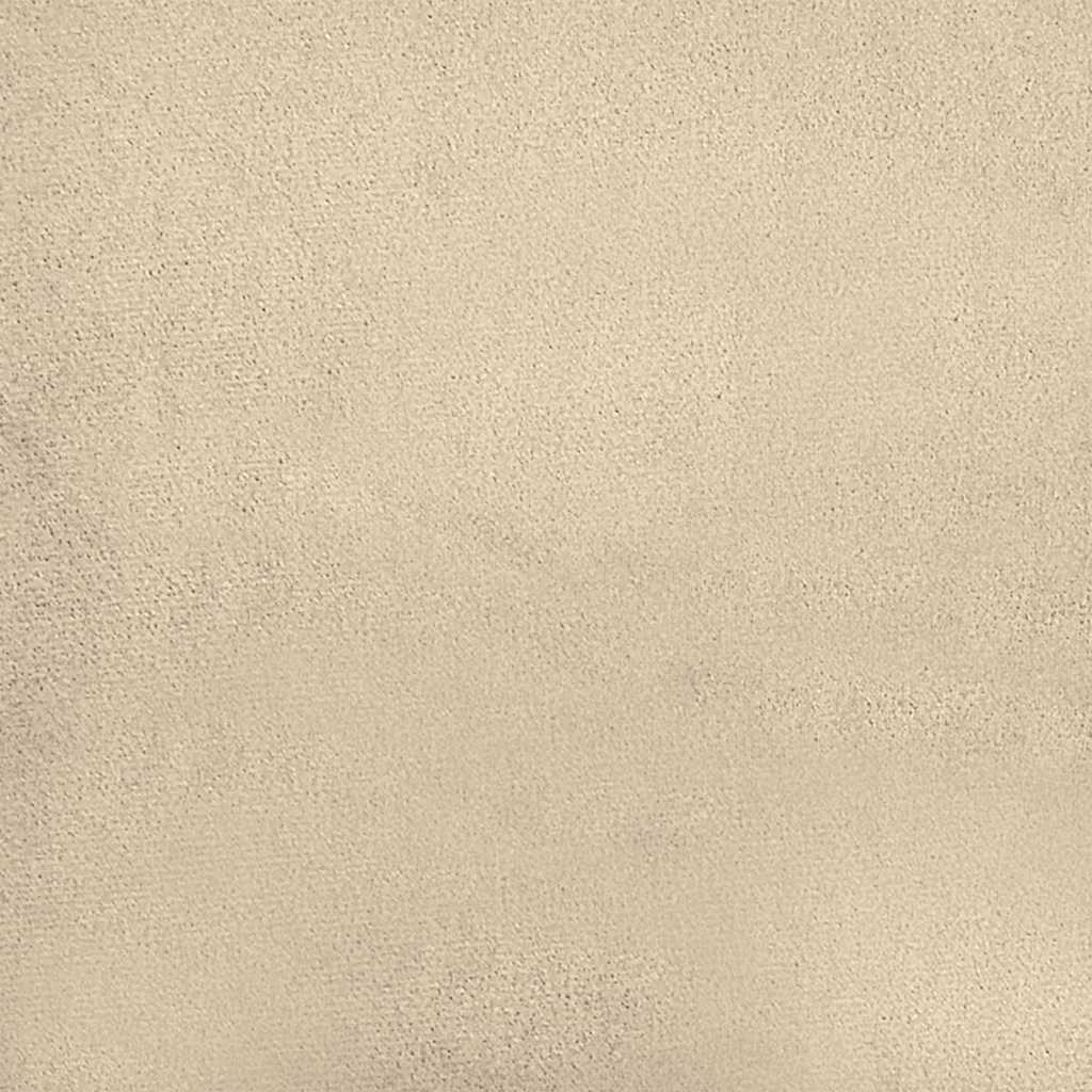 Fußhocker Creme 70x55x41 cm Mikrofasergewebe