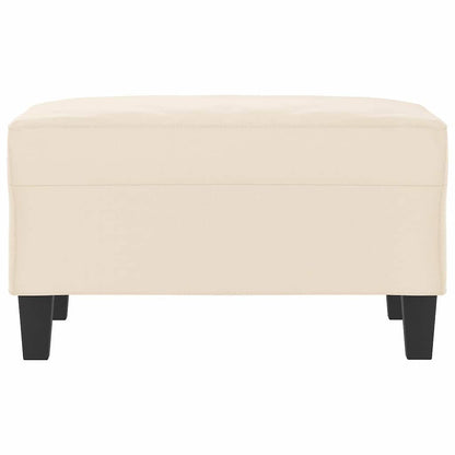 Fußhocker Beige 70x55x41 cm Mikrofasergewebe
