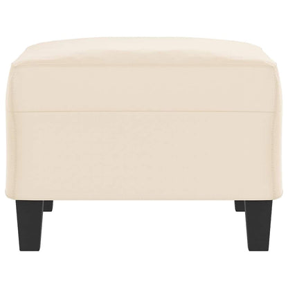 Fußhocker Beige 70x55x41 cm Mikrofasergewebe