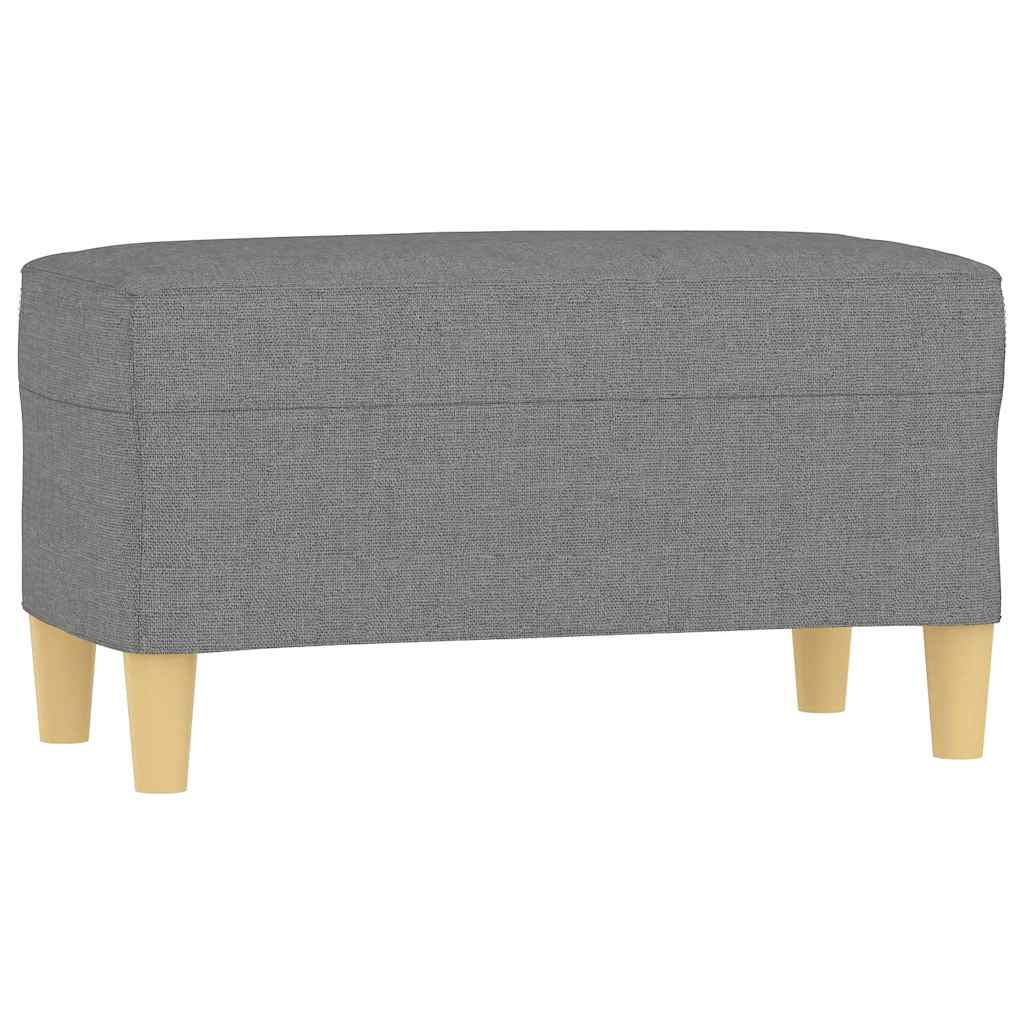 Sitzbank Dunkelgrau 70x35x41 cm Stoff