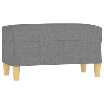 Sitzbank Dunkelgrau 70x35x41 cm Stoff