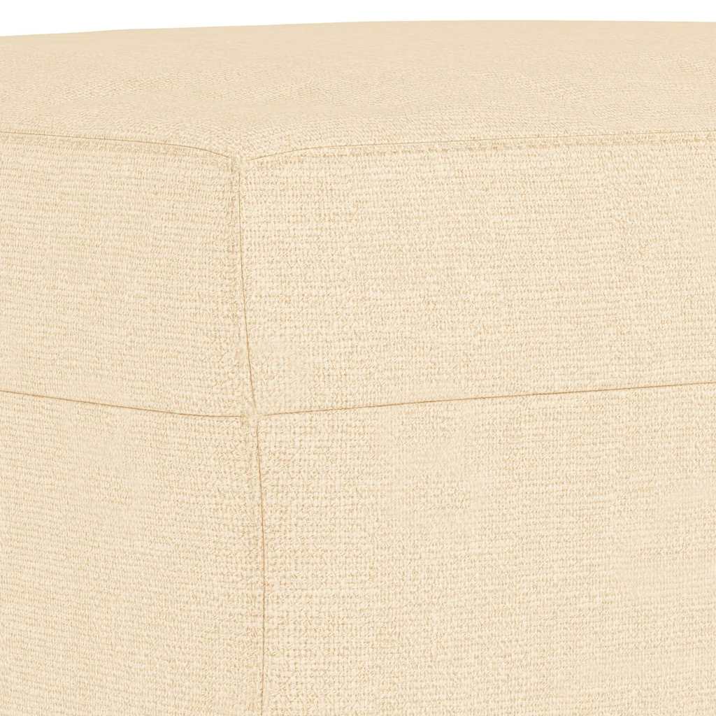 Sitzbank Creme 70x35x41 cm Stoff