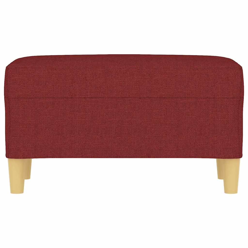 Sitzbank Weinrot 70x35x41 cm Stoff