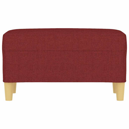 Sitzbank Weinrot 70x35x41 cm Stoff