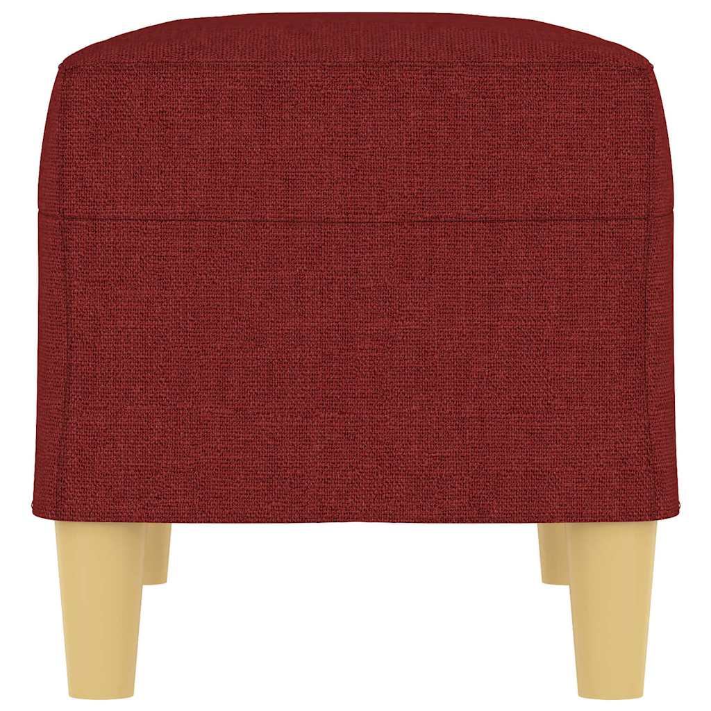 Sitzbank Weinrot 70x35x41 cm Stoff