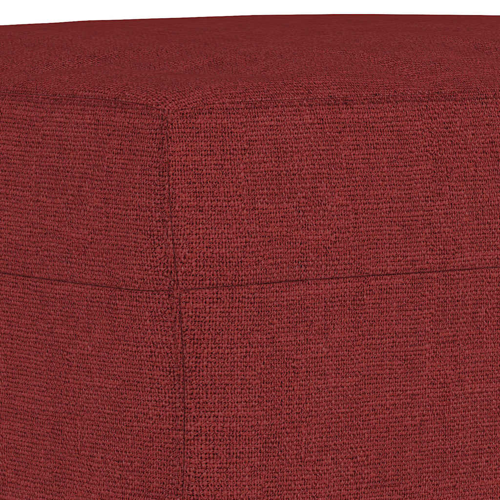 Sitzbank Weinrot 70x35x41 cm Stoff