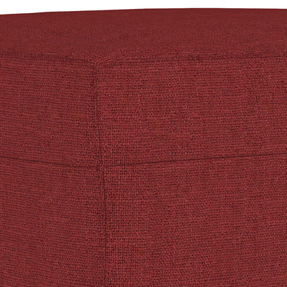 Sitzbank Weinrot 70x35x41 cm Stoff