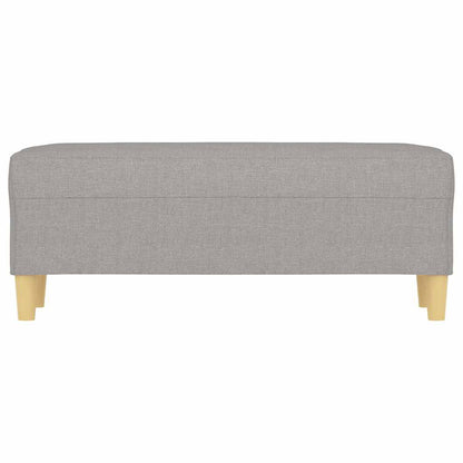 Sitzbank Hellgrau 100x35x41 cm Stoff