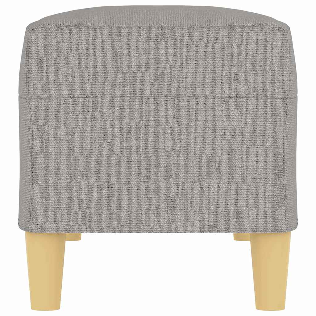 Sitzbank Hellgrau 100x35x41 cm Stoff