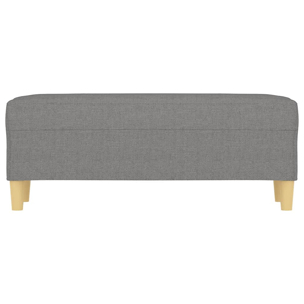 Sitzbank Dunkelgrau 100x35x41 cm Stoff