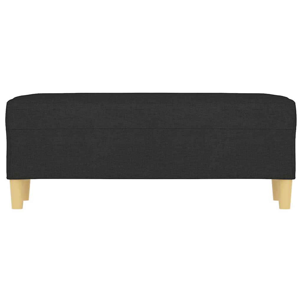 Sitzbank Schwarz 100x35x41 cm Stoff