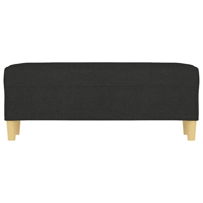 Sitzbank Schwarz 100x35x41 cm Stoff