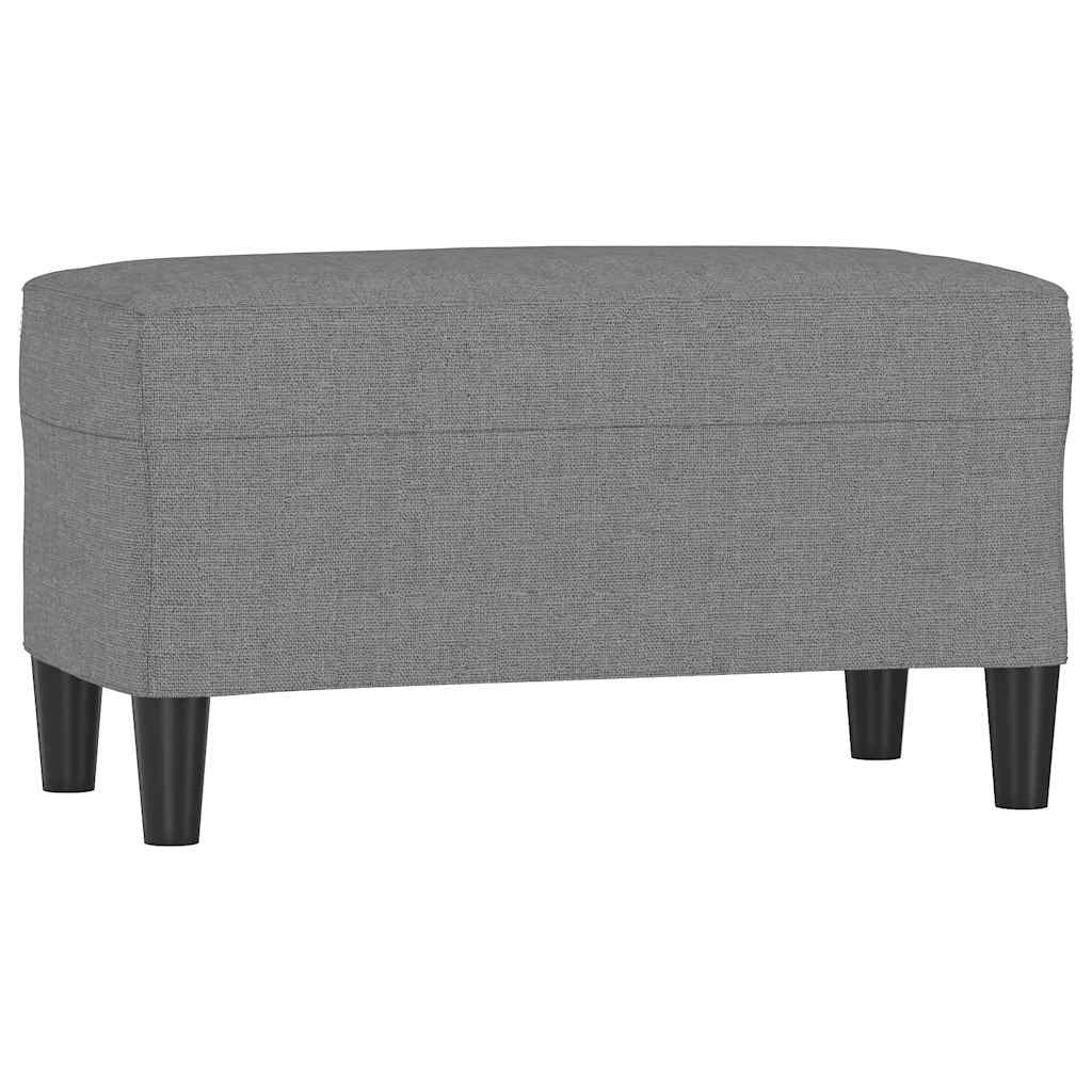 Sitzbank Dunkelgrau 70x35x41 cm Stoff