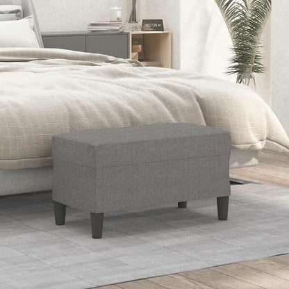 Sitzbank Dunkelgrau 70x35x41 cm Stoff