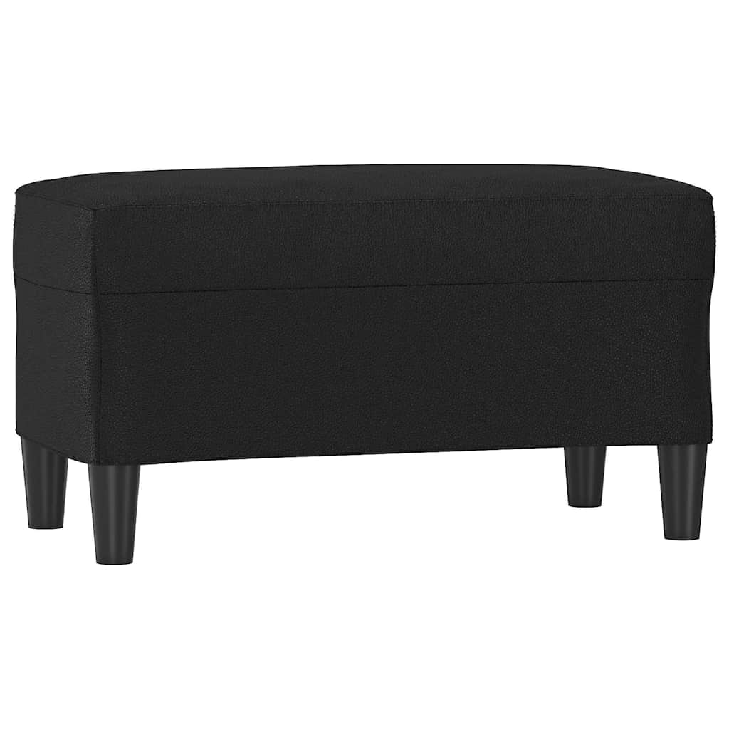 Sitzbank Schwarz 70x35x41 cm Kunstleder