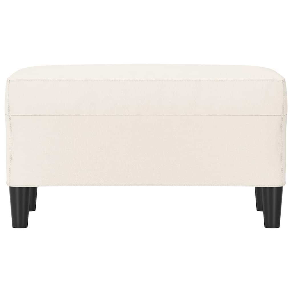 Sitzbank Creme 70x35x41 cm Kunstleder