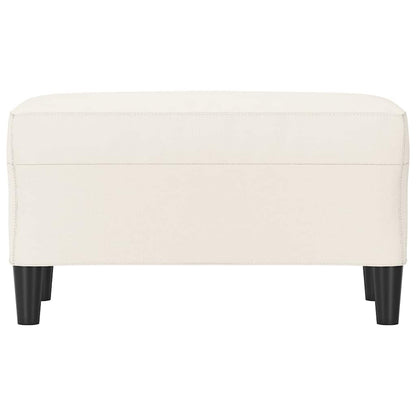 Sitzbank Creme 70x35x41 cm Kunstleder