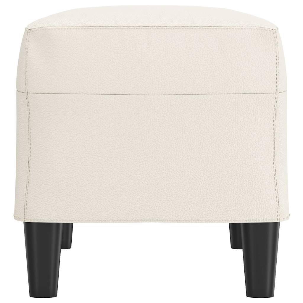 Sitzbank Creme 70x35x41 cm Kunstleder