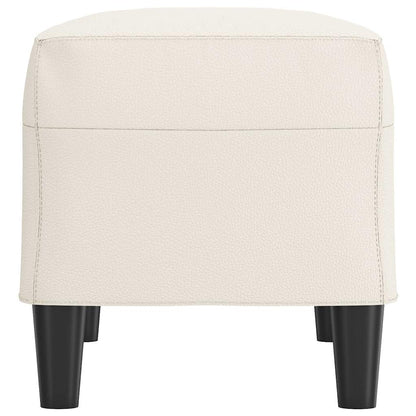 Sitzbank Creme 70x35x41 cm Kunstleder