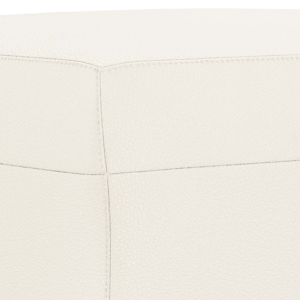 Sitzbank Creme 70x35x41 cm Kunstleder