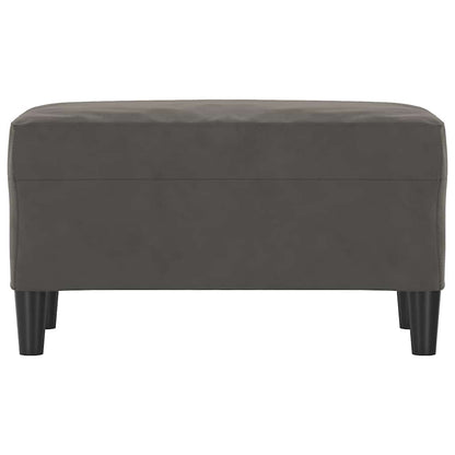 Sitzbank Dunkelgrau 70x35x41 cm Samt