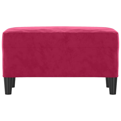 Sitzbank Weinrot 70x35x41 cm Samt