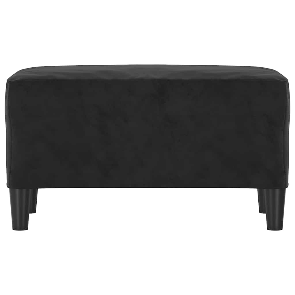 Sitzbank Schwarz 70x35x41 cm Samt