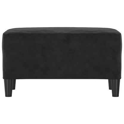 Sitzbank Schwarz 70x35x41 cm Samt