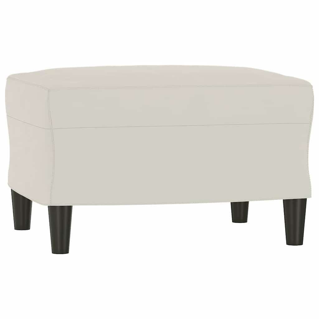 Sitzbank Creme 70x35x41 cm Samt