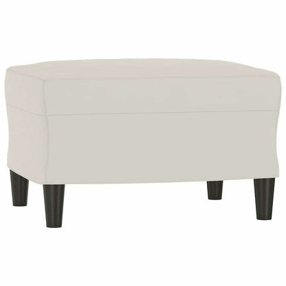 Sitzbank Creme 70x35x41 cm Samt