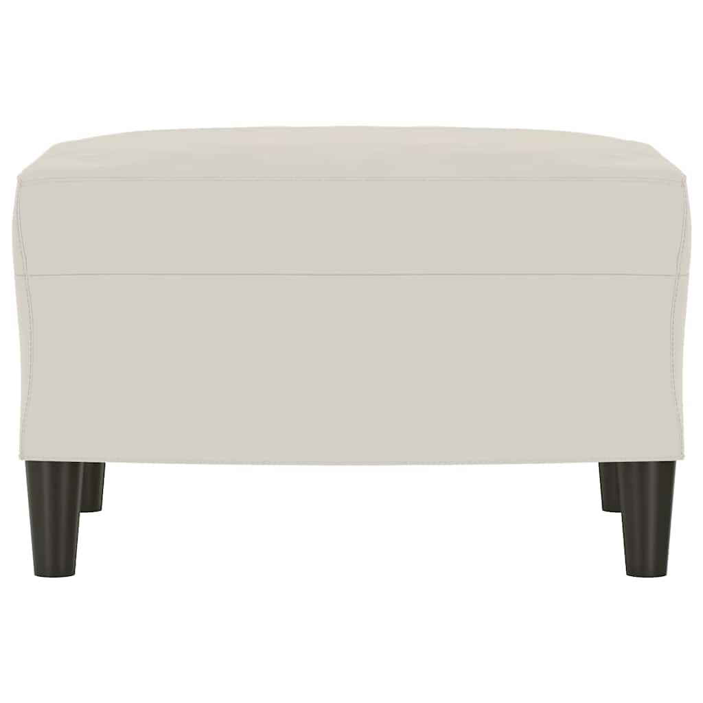 Sitzbank Creme 70x35x41 cm Samt