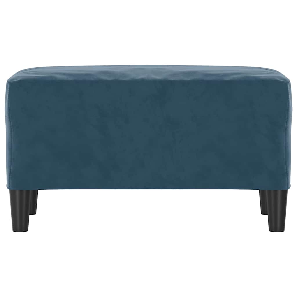 Sitzbank Blau 70x35x41 cm Samt