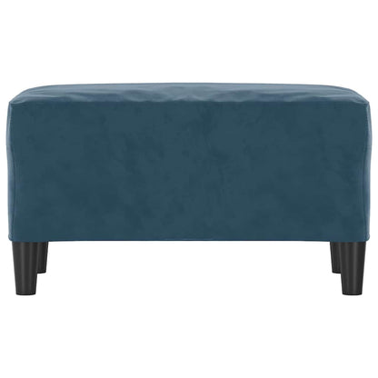 Sitzbank Blau 70x35x41 cm Samt