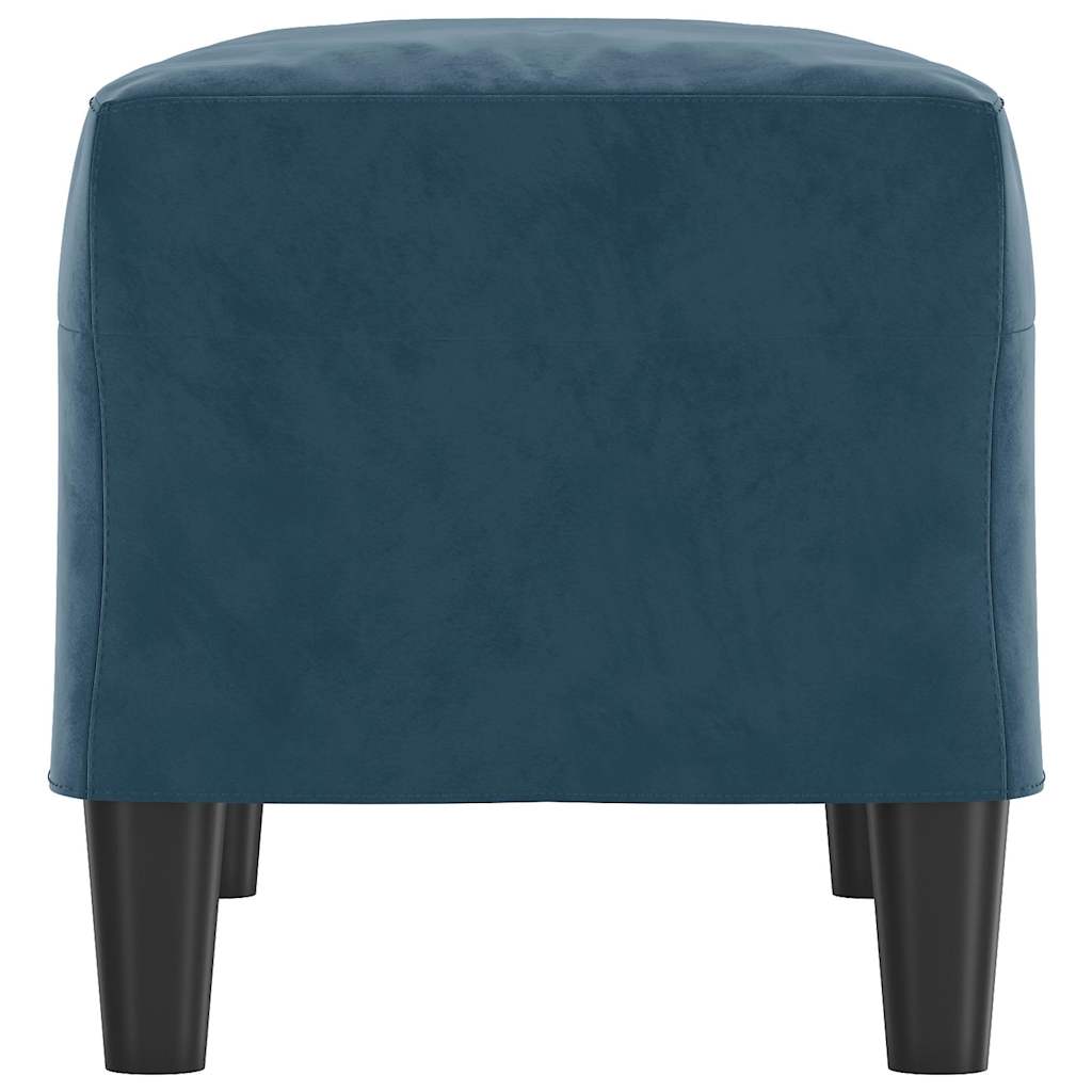 Sitzbank Blau 70x35x41 cm Samt