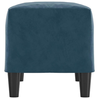 Sitzbank Blau 70x35x41 cm Samt