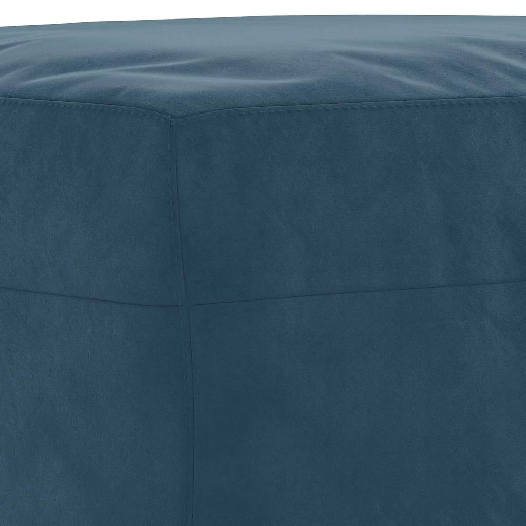 Sitzbank Blau 70x35x41 cm Samt