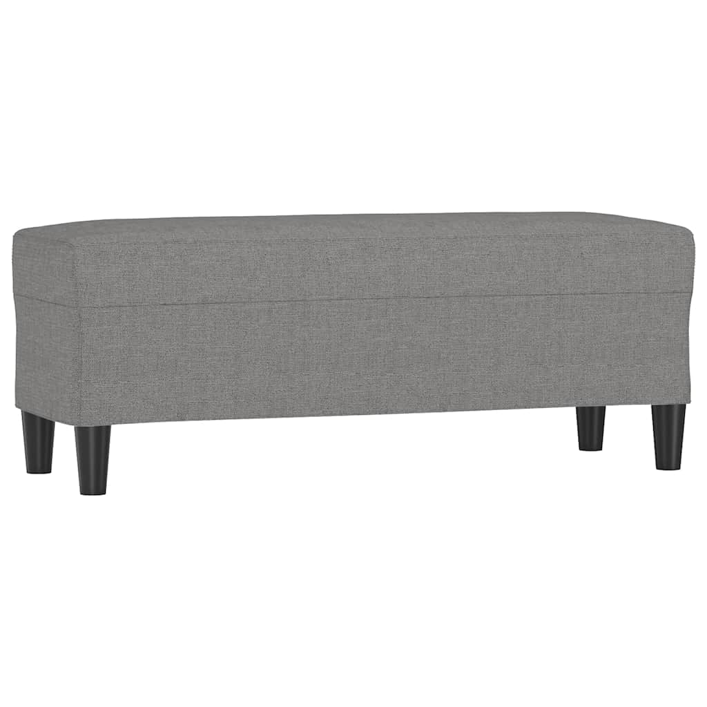 Sitzbank Dunkelgrau 100x35x41 cm Stoff