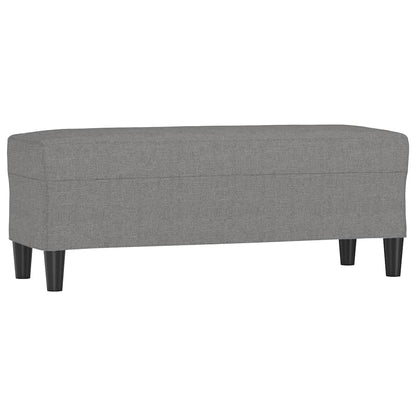 Sitzbank Dunkelgrau 100x35x41 cm Stoff