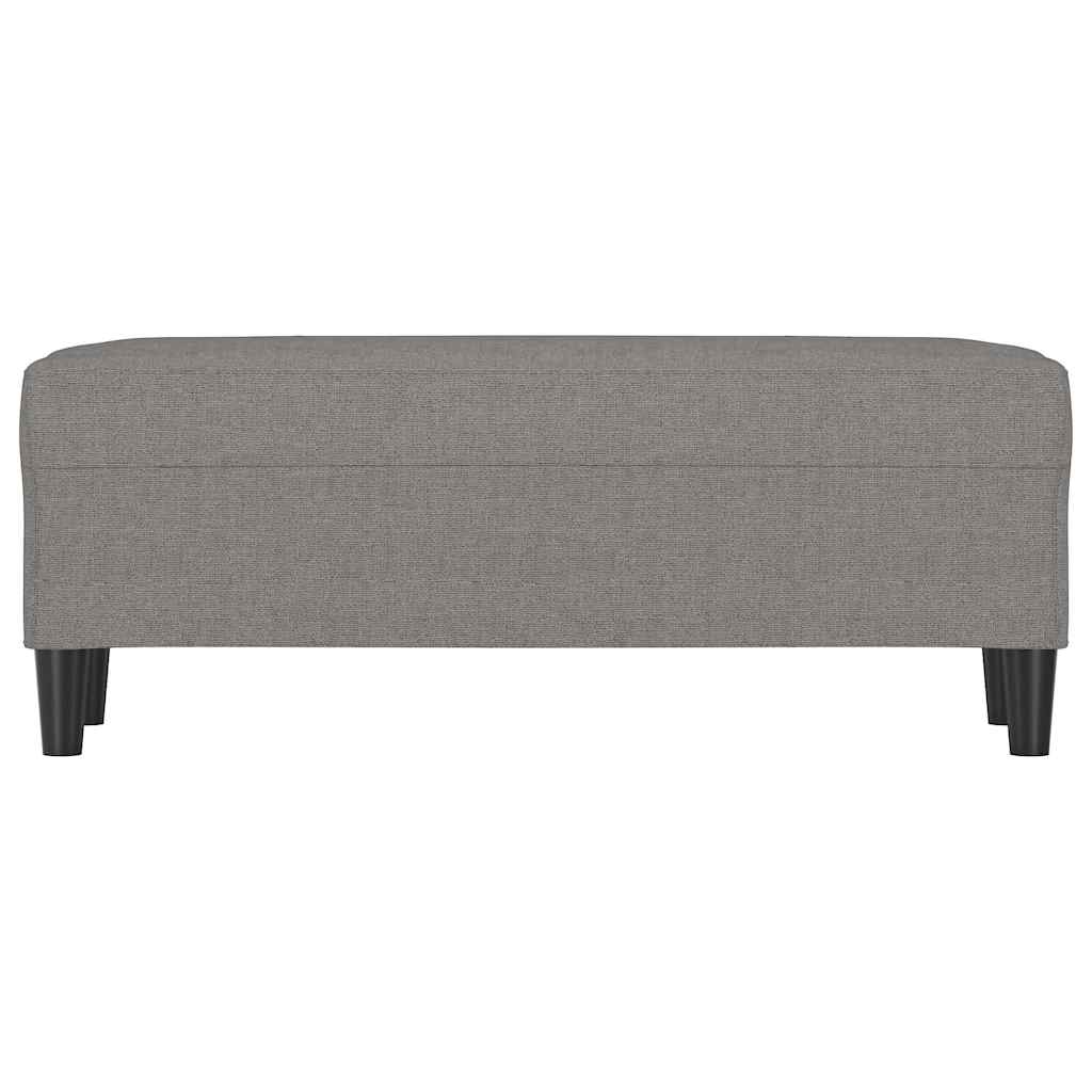 Sitzbank Dunkelgrau 100x35x41 cm Stoff