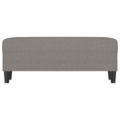 Sitzbank Dunkelgrau 100x35x41 cm Stoff
