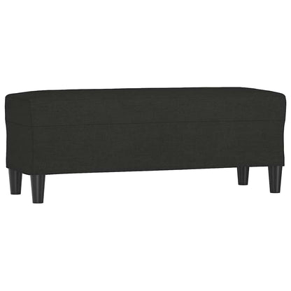 Sitzbank Schwarz 100x35x41 cm Stoff