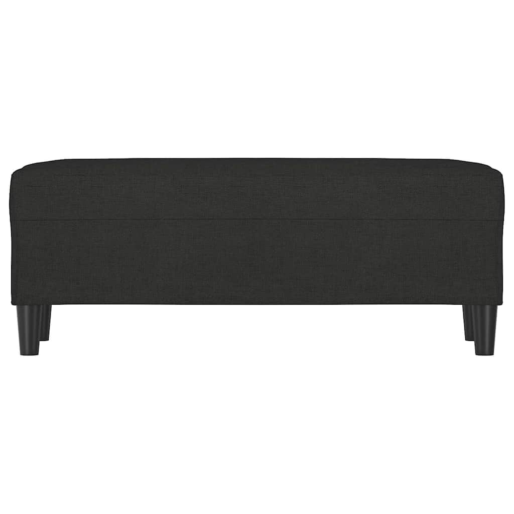 Sitzbank Schwarz 100x35x41 cm Stoff
