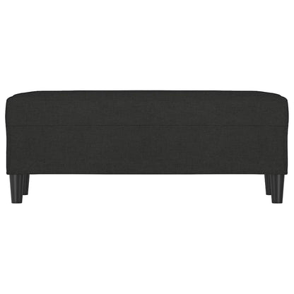 Sitzbank Schwarz 100x35x41 cm Stoff