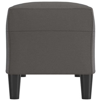 Sitzbank Grau 100x35x41 cm Kunstleder