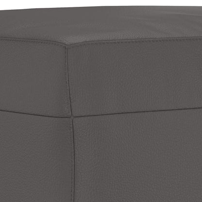Sitzbank Grau 100x35x41 cm Kunstleder