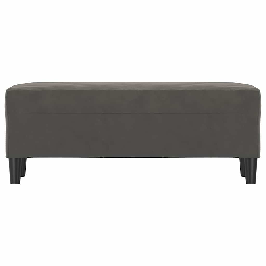 Sitzbank Dunkelgrau 100x35x41 cm Samt