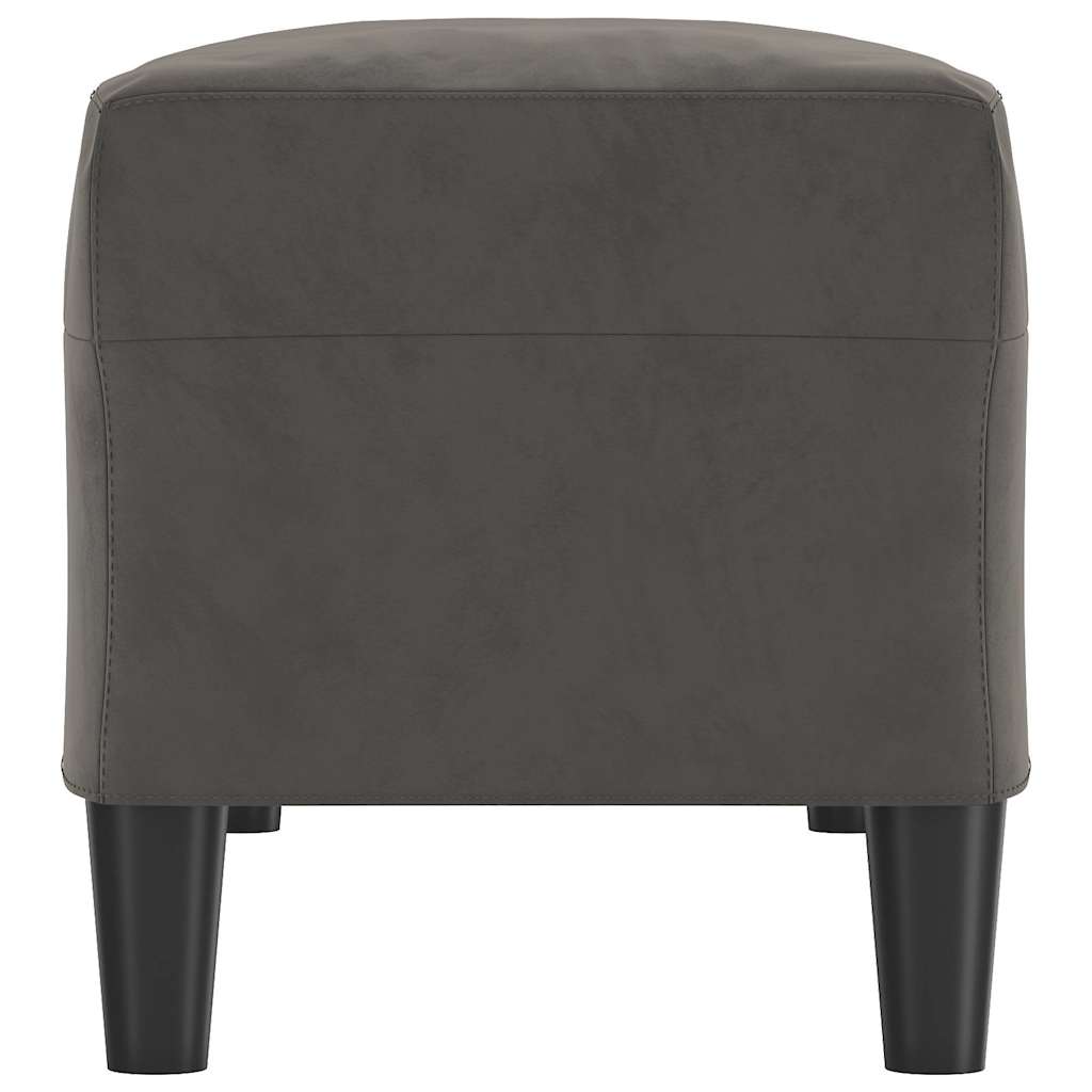 Sitzbank Dunkelgrau 100x35x41 cm Samt
