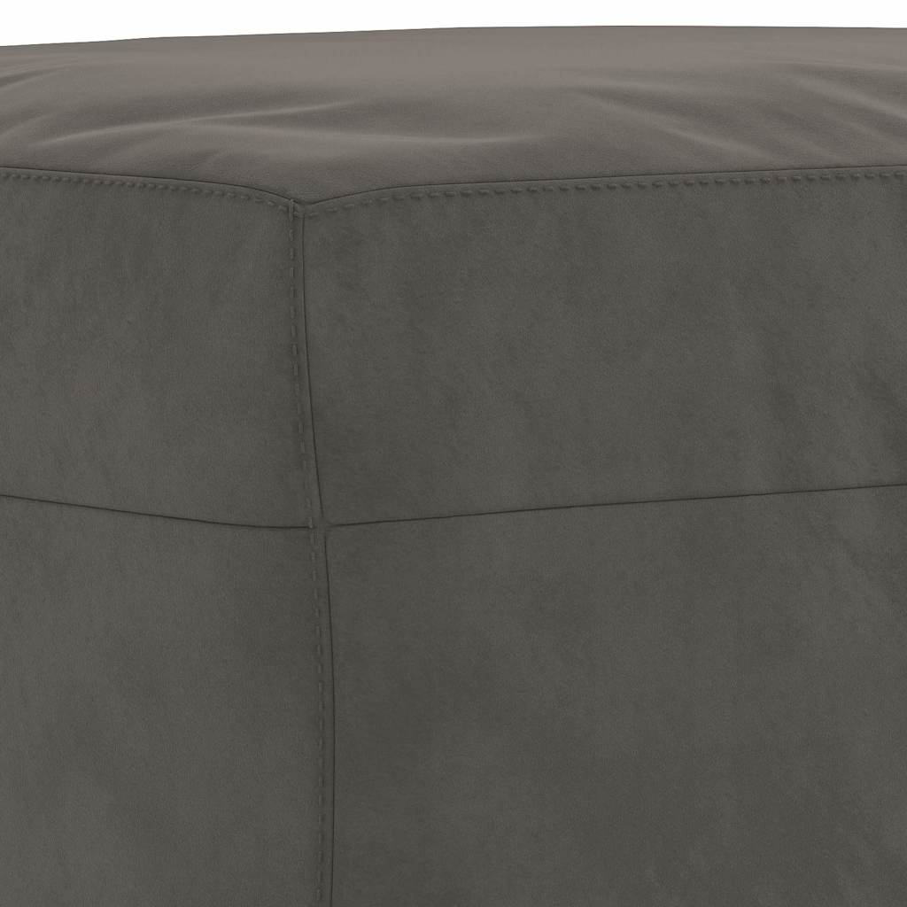Sitzbank Dunkelgrau 100x35x41 cm Samt