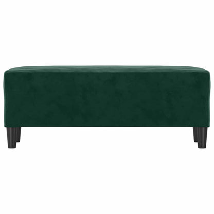 Sitzbank Dunkelgrün 100x35x41 cm Samt
