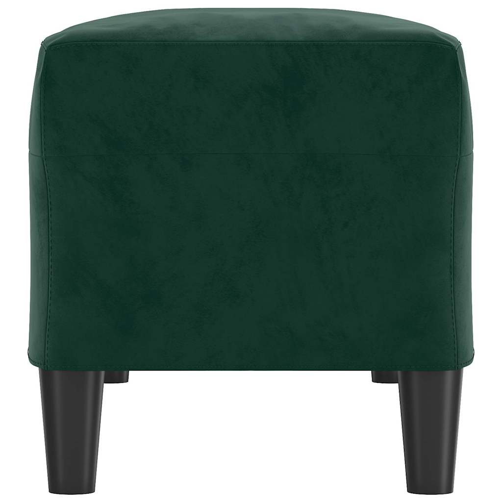 Sitzbank Dunkelgrün 100x35x41 cm Samt